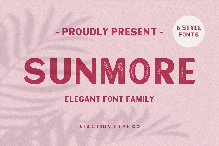 Пример шрифта Sunmore #1